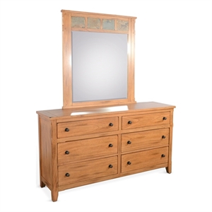 Sunny Designs Sedona Petite Dresser with Mirror