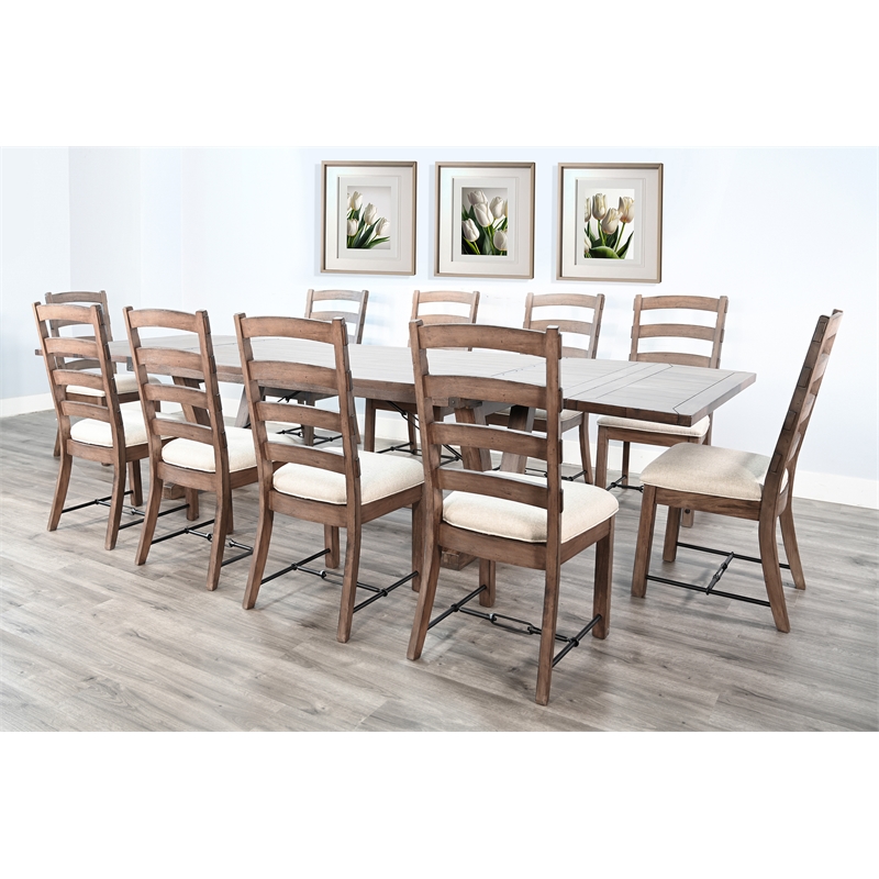 Sunny Designs Yellowstone Folding Leaf Extension Dining Set