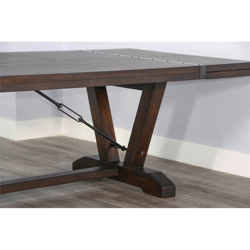 Sunny Designs Yellowstone Folding Leaf Extension Dining Set