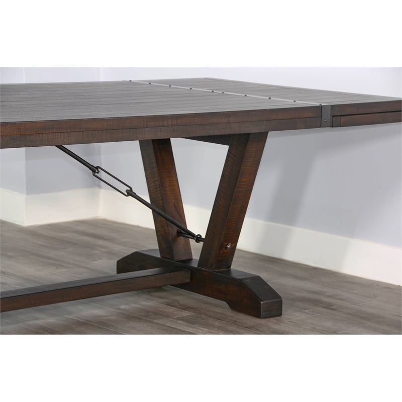 Sunny Designs Yellowstone Folding Leaf Extension Dining Set