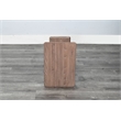 Sunny Designs Maven Drink/Laptop Table with C-Base in Oak Grove
