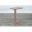 Sunny Designs Maven Drink/Laptop Table with C-Base in Oak Grove
