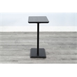 Sunny Designs Maven Drink/Laptop Table with C-Base in Black