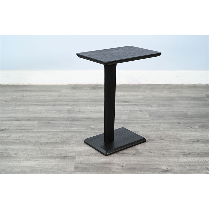 Sunny Designs Maven Drink/Laptop Table with C-Base in Black