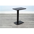 Sunny Designs Maven Drink/Laptop Table with C-Base in Black