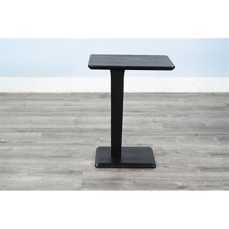 Sunny Designs Maven Drink/Laptop Table with C-Base in Black