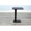 Sunny Designs Maven Drink/Laptop Table with C-Base in Black