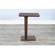 Sunny Designs Maven Drink/Laptop Table with C-Base in Walnut