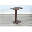 Sunny Designs Maven Drink/Laptop Table with C-Base in Walnut