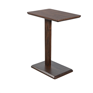 Sunny Designs Maven Drink/Laptop Table with C-Base in Walnut
