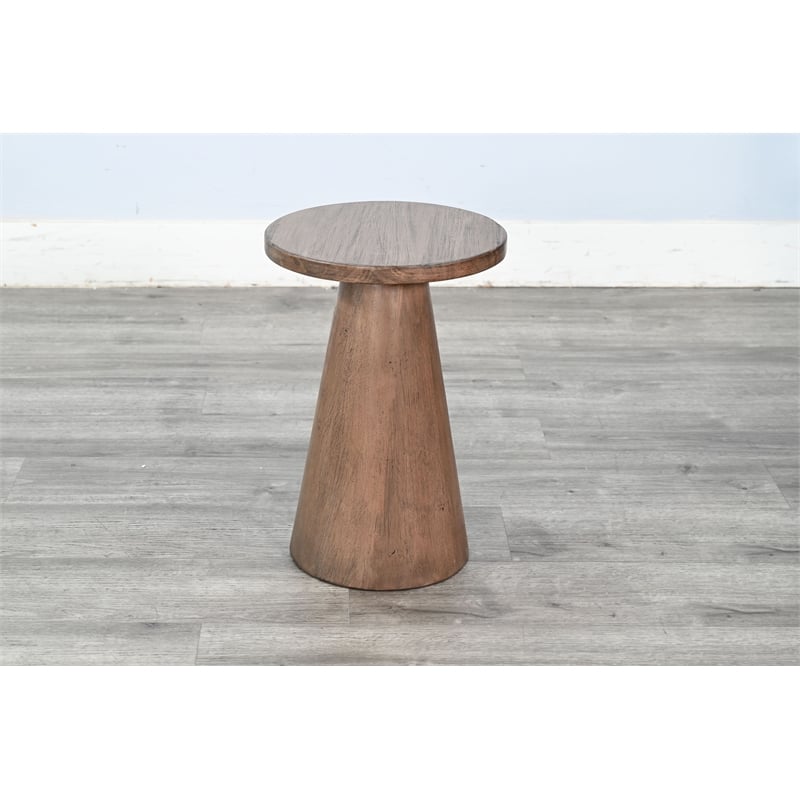 Sunny Designs Felicity Modern Solid Wood Pedestal Side Table