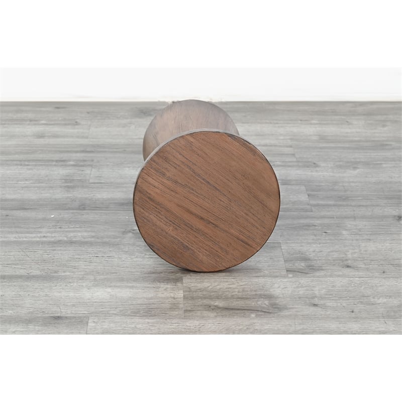 Sunny Designs Felicity Modern Solid Wood Pedestal Side Table