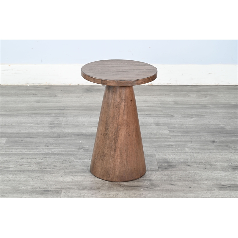 Sunny Designs Felicity Modern Solid Wood Pedestal Side Table