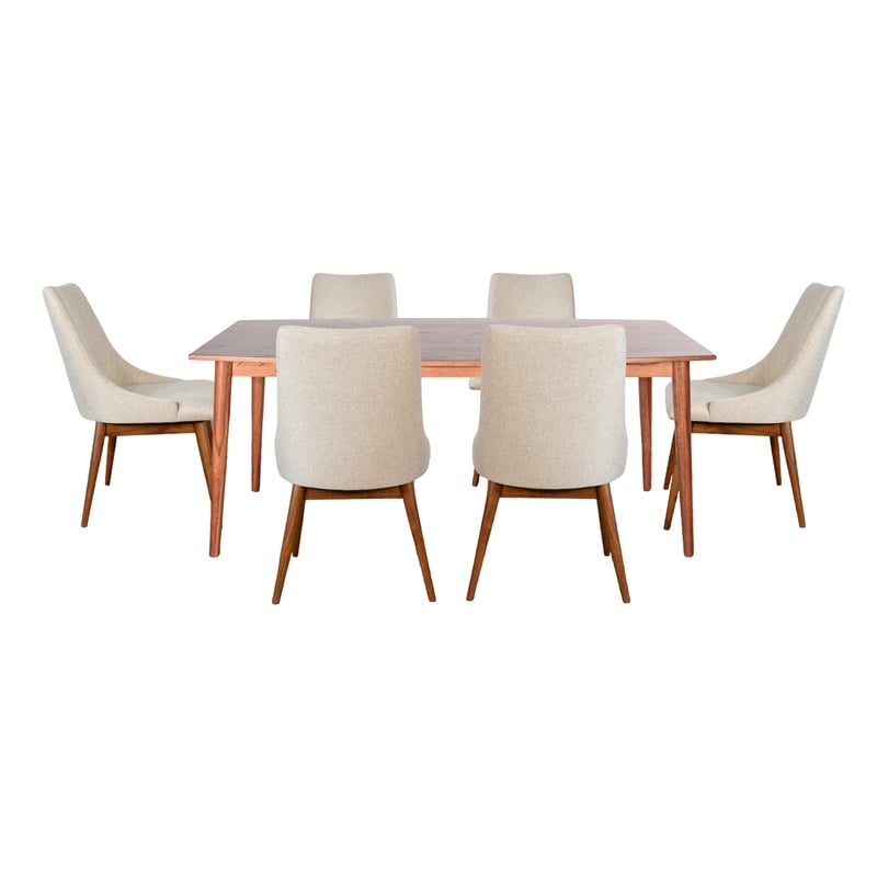 Sunny Designs Mid-century Wood Dining Set