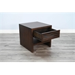 Sunny Designs Coffee Brown End Table with Drawer