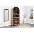 Sunny Designs Arched Bookcase with Electric Fireplace