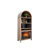 Sunny Designs Arched Bookcase with Electric Fireplace