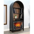 Sunny Designs Arched Bookcase with Electric Fireplace