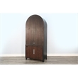 Sunny Designs Arched Bookcase with Electric Fireplace