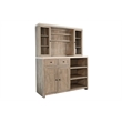 Sunny Designs Rustic Wood Bar Cabinet with Hutch