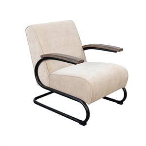 Sunny Designs Nash Modern Industrial Accent Chair with Metal Frame