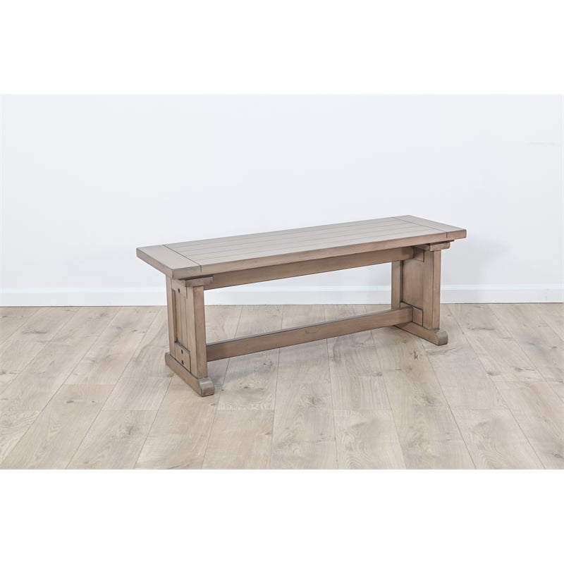 Sunny Designs Dining Side Bench Wood Seat in Hazelnut