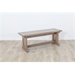 Sunny Designs Dining Side Bench Wood Seat in Hazelnut