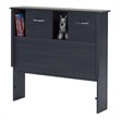 South Shore Ulysses Twin Bookcase Headboard in Blueberry