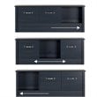 South Shore Ulysses Twin Bookcase Headboard in Blueberry