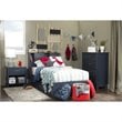 South Shore Ulysses Twin Bookcase Headboard in Blueberry