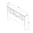 South Shore Ulysses Full Headboard in Blueberry