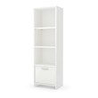 South Shore Step One 4 Shelf Bookcase in Pure White