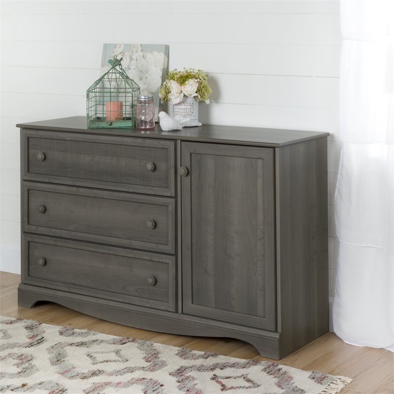 South Shore Savannah 3 Drawer Dresser in Gray Maple ...