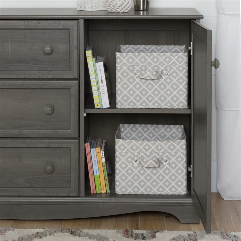 South Shore Savannah 3 Drawer Dresser In Gray Maple 10423