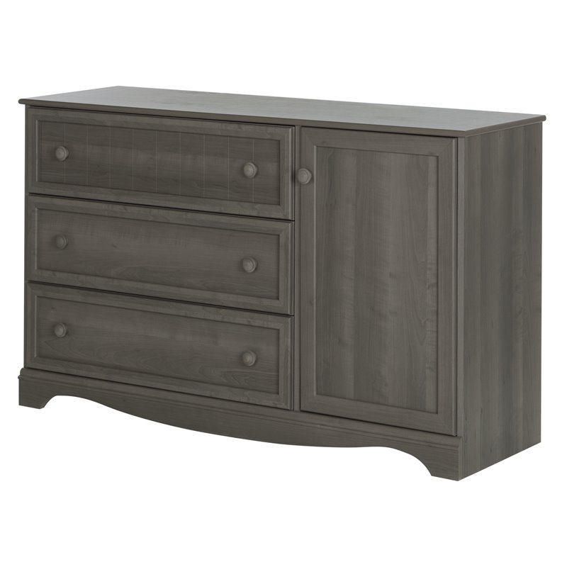 South Shore Savannah 3 Drawer Dresser In Gray Maple 10423