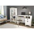 South Shore Artwork 4 Shelf Bookcase in Pure White
