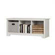 South Shore Vito Living Room Bench in Pure White