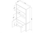 South Shore Vito 3 Shelf Bookcase in Pure White