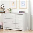 South Shore Angel 6 Drawer Changing Table Dresser in Pure White