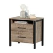 South Shore Munich 2 Drawer Nightstand in Weathered Oak