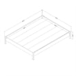 South Shore Tao Queen Platform Bed in Gray Oak