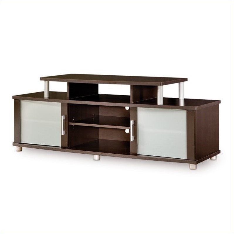 South Shore City Life LCD TV Stand in Chocolate Finish ...