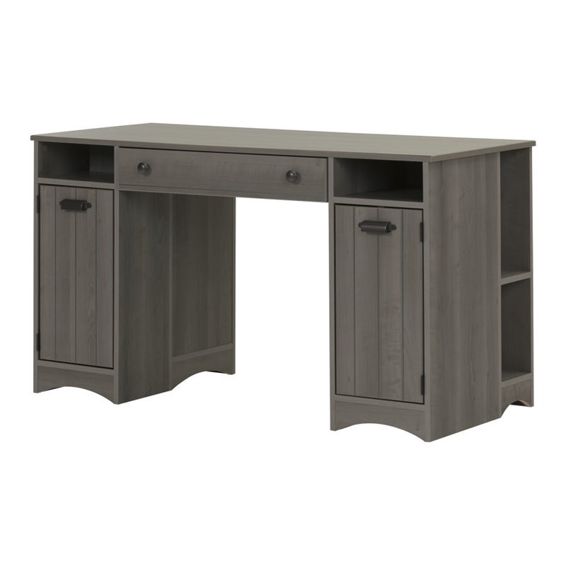 South S Artwork Writing Desk In Gray Maple