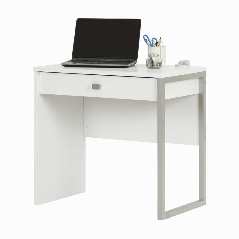 South Shore Interface Computer Desk in Pure White