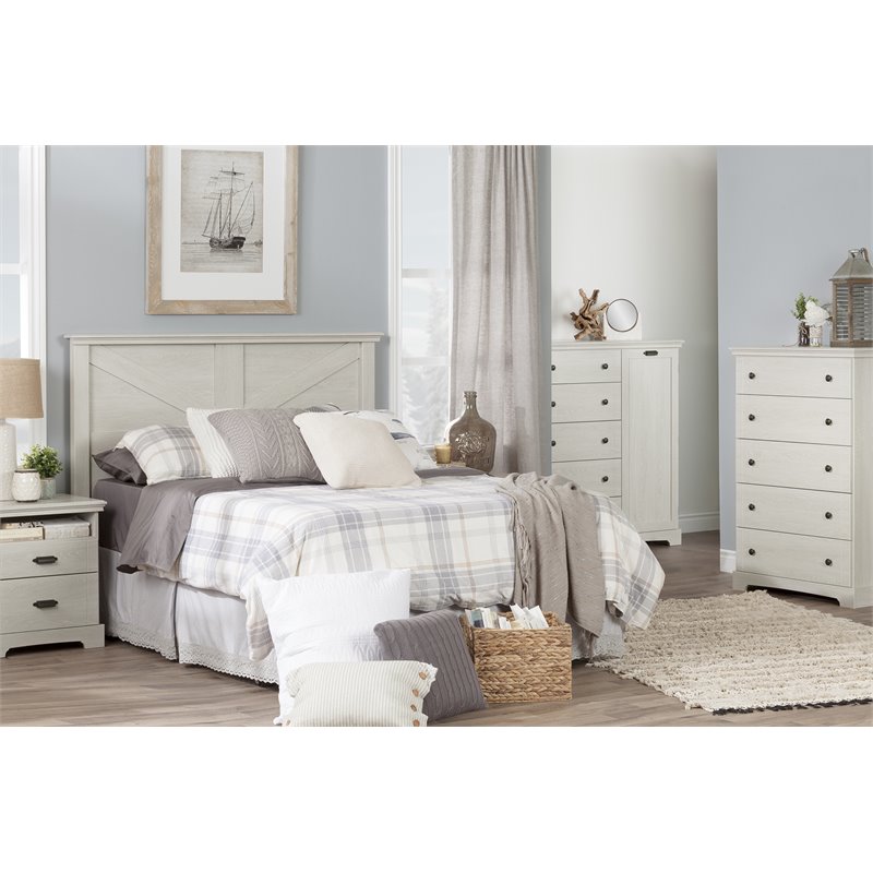 South Shore Avilla 5 Drawer Chest in Winter Oak