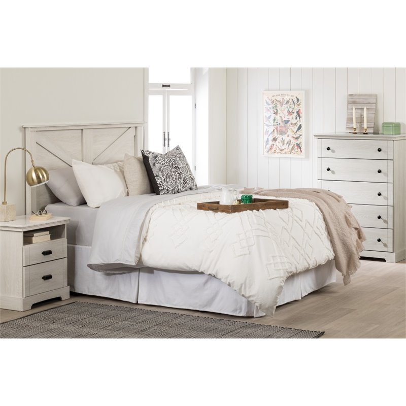 South Shore Avilla 5 Drawer Chest in Winter Oak