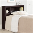 South Shore Cakao Bookcase Twin Headboard in Chocolate Finish