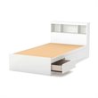 South Shore Reevo Twin Storage Bed in White