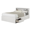 South Shore Reevo Full Storage Bed in White
