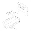 South Shore Vito Twin Bookcase Bed in Pure White